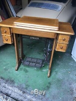 Singer Antique Sewing Machine in Cast Iron Treadle. Probably The Best