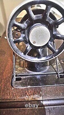 Singer Antique Treadal Six Drawer Sewing Machine In Working Condition