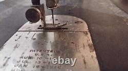 Singer Antique Treadal Six Drawer Sewing Machine In Working Condition