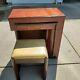 Singer Art Deco Sewing Cabinet And Bench
