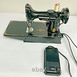 Singer Featherweight 221-1 Sewing Machine 1950 with Case and Extras