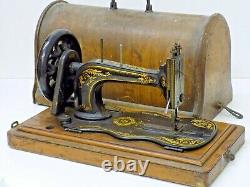 Singer Fiddle Base Sewing Machine Hand Crank Antique Collectable