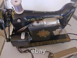 Singer Model 66 Electric Sewing Machine red eye motor Belt Air