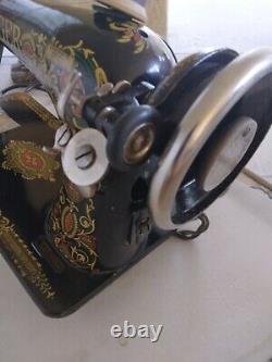 Singer Model 66 Electric Sewing Machine red eye motor Belt Air