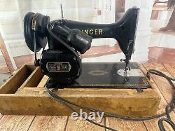 Singer Portable Sewing Machine 99K UK Case and Pedal