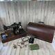 Singer Sewing Machine 1928 Model With Wood Case Ac423360 #2 Simanco Usa Vintage