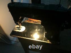 Singer Sewing Machine 306k Zig Zag Black Vintage Antique Rare 67 Years Old