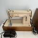 Singer Sewing Machine 411g With Wooden Cade Euc Working