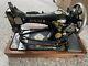 Singer Sewing Machine Made 1923 With Case And Works G0162339 Vintage Rare