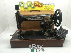 Singer Sewing Machine Serial #14977504 Vtg Made In USA Works! Rare Wow Model 20