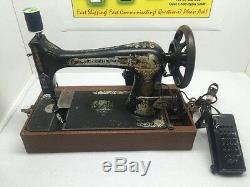 Singer Sewing Machine Serial #14977504 Vtg Made In USA Works! Rare Wow Model 20