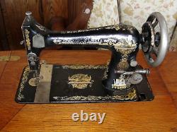 Singer Sewing Machine Treadle? Cast Iron Tiger Oak Cabinet Sphinx 1906 Antique