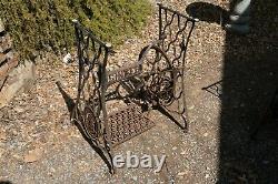 Singer Sewing Machine Treadle Lettered Crossbar(OTS-1)Table Legs Cast Iron Rusty