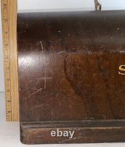 Singer Sewing Machine Wooden Cover Bonnet Top Box