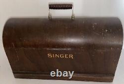 Singer Sewing Machine Wooden Cover Bonnet Top Box