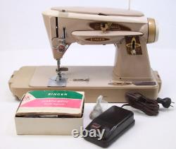 Singer Slant-O-Matic 503A Rocketeer Sewing Machine WithFoot Pedal -NO TOP COVER