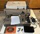 Singer Tan 306w Sewing Machine, Case, Manual, Bobbins, New Needles, 1954 Tested