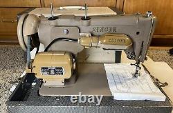 Singer Tan 306W Sewing Machine, Case, Manual, Bobbins, New Needles, 1954 Tested