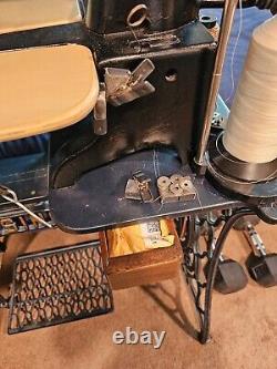 Singer Treadle Commercial Leather Cobbler Sewing Machine 29k 70 Leather Sewing