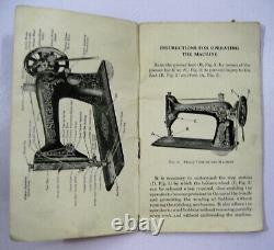 Singer Treadle Sewing Machine Model 66 Beautiful Original Manual and Accessories