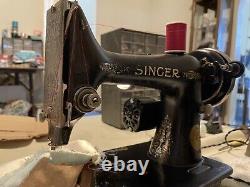 Singer Vintage 99 All Metal Sewing Machine Works Great! With Pedal