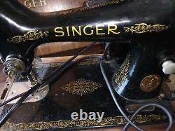 Singer, sewing machine, EF219721, 1949, used condition, works well, antique