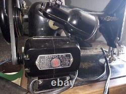 Singer, sewing machine, EF219721, 1949, used condition, works well, antique