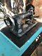 Singer Vintage Antique Sewing Machine In Table With Cabinet! Super Nice! Rare