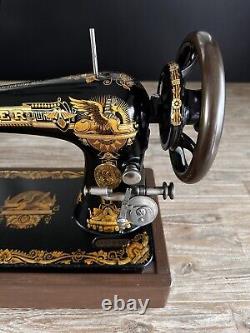 Stunning 1906 Singer 27 Sewing Machine Sphinx Treadle Head Fully Tested Antique