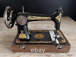 Stunning 1906 Singer 27 Sewing Machine Sphinx Treadle Head Fully Tested Antique