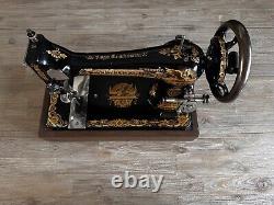 Stunning 1906 Singer 27 Sewing Machine Sphinx Treadle Head Fully Tested Antique