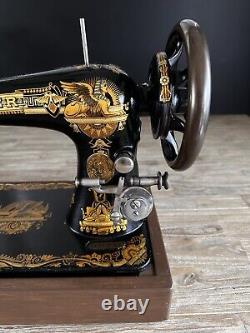 Stunning 1906 Singer 27 Sewing Machine Sphinx Treadle Head Fully Tested Antique