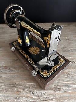 Stunning 1906 Singer 27 Sewing Machine Sphinx Treadle Head Fully Tested Antique