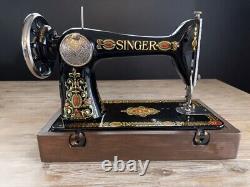 Stunning 1924 Singer 66 Red Eye Sewing Machine Head Original Manual Fully Tested