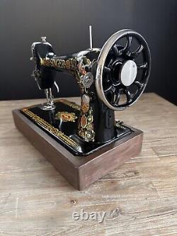 Stunning 1924 Singer 66 Red Eye Sewing Machine Head Original Manual Fully Tested