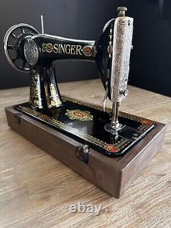 Stunning 1924 Singer 66 Red Eye Sewing Machine Head Original Manual Fully Tested