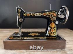 Stunning 1924 Singer 66 Red Eye Sewing Machine Head Original Manual Fully Tested