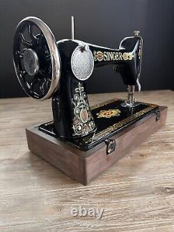 Stunning 1924 Singer 66 Red Eye Sewing Machine Head Original Manual Fully Tested
