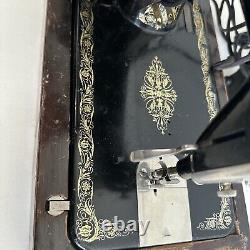 Stunning 1924 Singer Sewing Machine 99 Electric Oak Bentwood Case Read