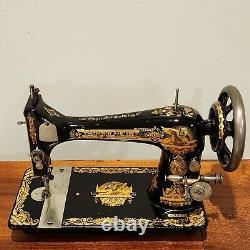Superb 1906 Singer Treadle Sewing Machine Head 27 Sphinx Fully Tested