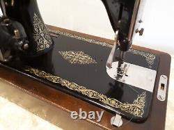 Superb Antique 1927 Singer Sewing Machine Model 99k Case Fully Tested