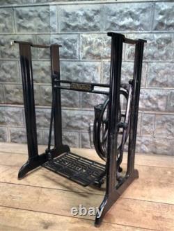 Treadle Sewing Machine, Cast Iron Base, Industrial Age Singer Steampunk QL