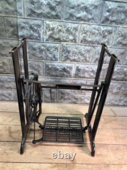 Treadle Sewing Machine, Cast Iron Base, Industrial Age Singer Steampunk QL