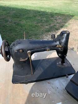 Two Industrial Singer Sewing Machine Head For Restoration One Is 44-30