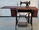 Vc Antique 1920 Model 115 Treadle Pedal Singer Sewing Machine Cast Iron Table