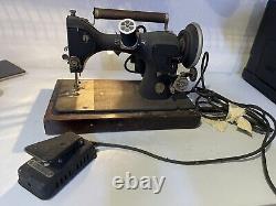 VERY RARE UNIQUE FIND 1930ish vintage black sewing singer machine af238106