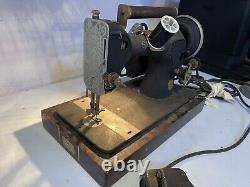 VERY RARE UNIQUE FIND 1930ish vintage black sewing singer machine af238106