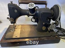 VERY RARE UNIQUE FIND 1930ish vintage black sewing singer machine af238106