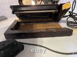 VERY RARE UNIQUE FIND 1930ish vintage black sewing singer machine af238106