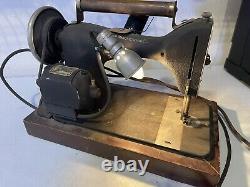 VERY RARE UNIQUE FIND 1930ish vintage black sewing singer machine af238106